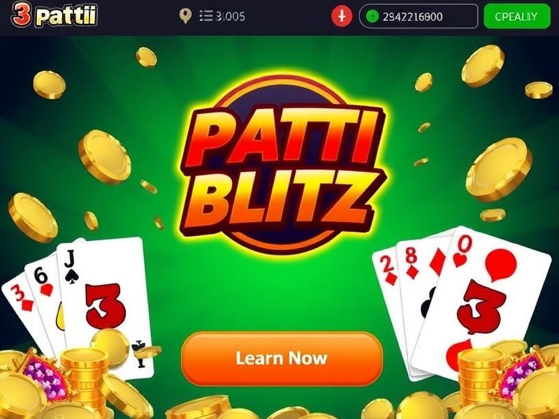 Your ultimate guide to 3 Patti Blitz, a popular Indian gambling card game. Learn rules, strategies, and discover the best platforms to play online.