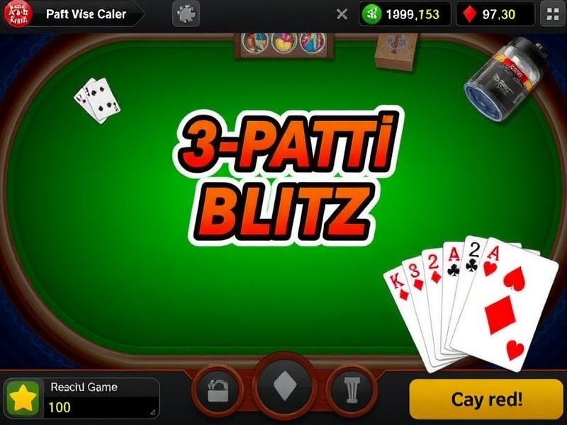Your ultimate guide to 3 Patti Blitz, a popular Indian gambling card game. Learn rules, strategies, and discover the best platforms to play online.